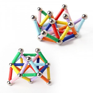Set constructie magnetic 3d, 350 piese, multicolor, educativ, interactiv, varsta 6+, procart - Img 8