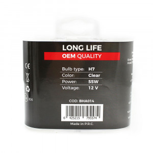 Set de 2 becuri Halogen H7, 55W, +50% Intensitate - LONG LIFE - CARGUARD - Img 5