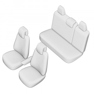 SET HUSE SCAUN RENAULT MEGANE 2016- (BANCHETA FRACTIONATA) (FARA COTIERA SPATE, TETIERE FATA IN FORMA DE U) - Img 4