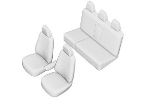 SET HUSE SCAUN TOYOTA HILUX 2015- (BANCHETA FRACTIONATA)