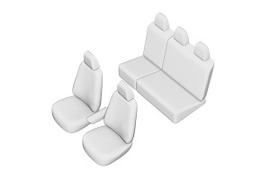 SET HUSE SCAUN VOLKSWAGEN CADDY 2015-2020 (BANCHETA FRACTIONATA, FARA MASUTA CAFEA) - Img 2