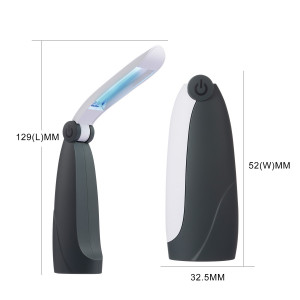 Sterilizator portabil cu lumina uvc, 2w, alimentare baterii, pliabil - Img 10