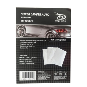 SUPER LAVETA AUTO MICROFIBRA ALBA 30X40 CM (SET 2 BUCATI) - Img 5