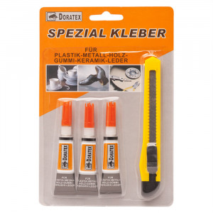 Superglue cu cutit universal 3 x 3 g - Img 2