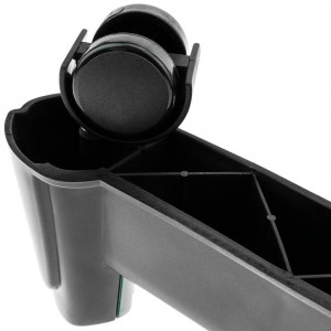 Suport mobil pentru unitate pc, ajustabil 8-25 cm, 4 roti pivotante, negru - Img 5