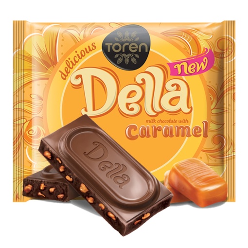 Cicolata cu caramel Toren Della, 52 g, 24 buc