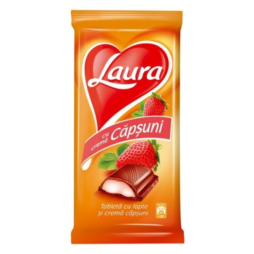 Ciocolata Laura de capsuni 92 g