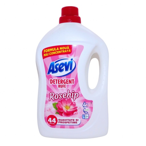 Detergent rufe lichid Asevi Rosehip 2376 ml, 44 spalari