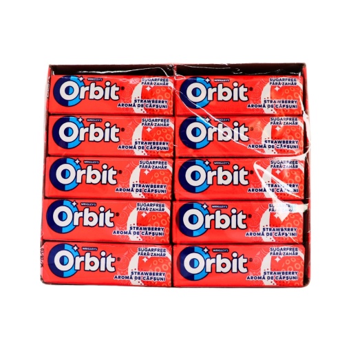 Guma de mestecat Orbit de capsuni 30 buc x 14 g