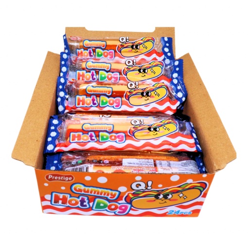 Jeleuri gumate burgeri lungi 22 g, 24 buc