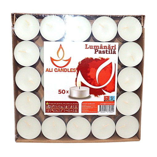 Lumanari pastile Aliweb, 50 buc