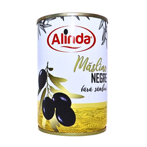 Masline fara samburi negre Alinda cutie metalica 120 g