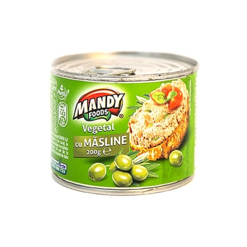 Pate vegetal cu masline Mandy 200 g