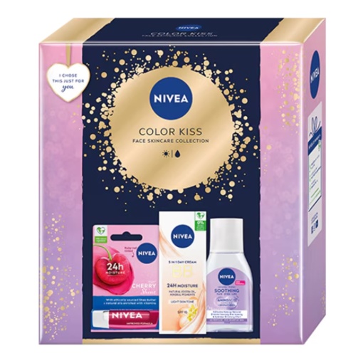 Set cadou Nivea Color Kiss, 3 piese