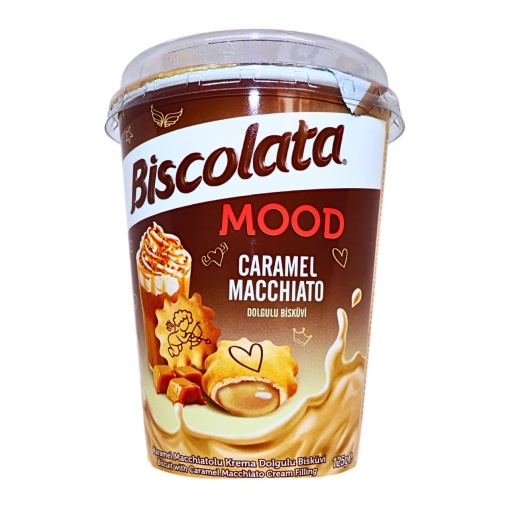 Biscuiti la pahar Biscolata Mood Caramel Macchiato 125 g