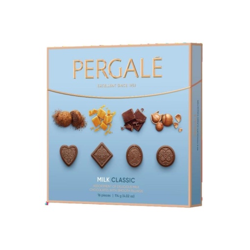 Bomboane clasice cu ciocolata lapte Pergale 114 g