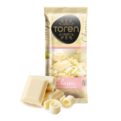 Ciocolata alba Toren Classic White 50 g, 24 buc