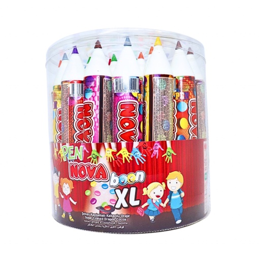 Drajeuri glazurate creion XL Nova Boon 12 g, 30 buc