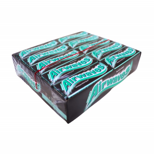 Guma de mestecat anason mentolat Airwaves Blackmint, 14 g x 30 buc