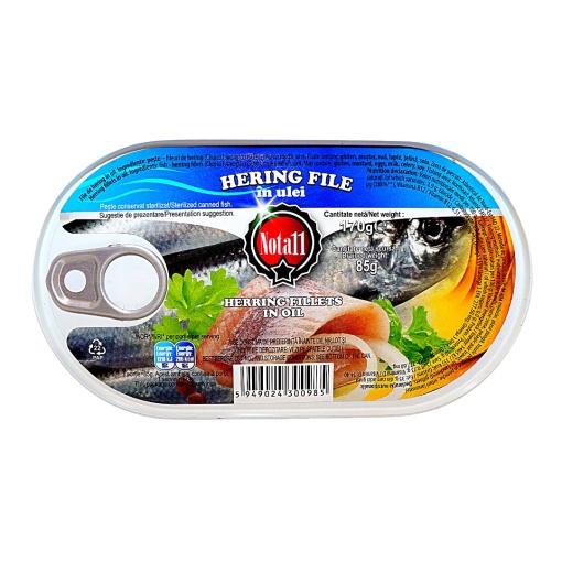 Hering file in ulei Nota11 170 g