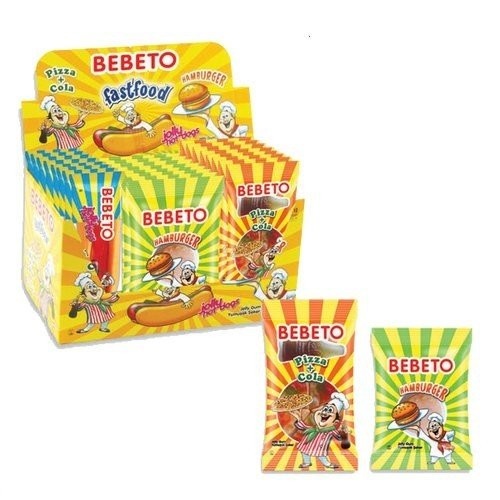 Jeleu Bebeto Mix Suport 35 g, 24 buc