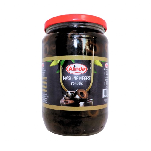 Masline negre rondele Alinda 335 g