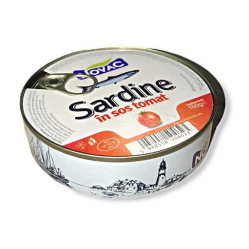 Sardine in sos tomat Novac 160 g