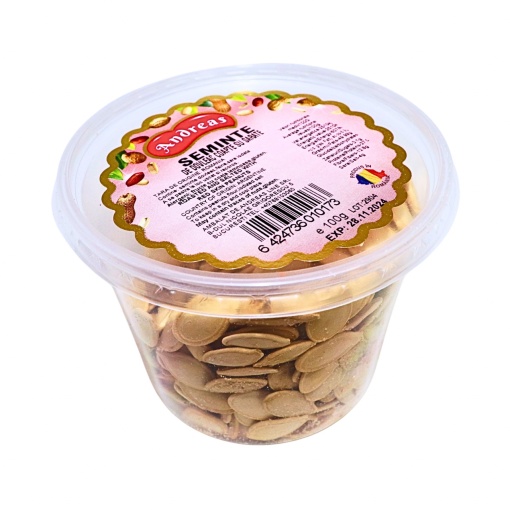 Seminte de dovleac coapte si sarate la pahar Andreas 100 g