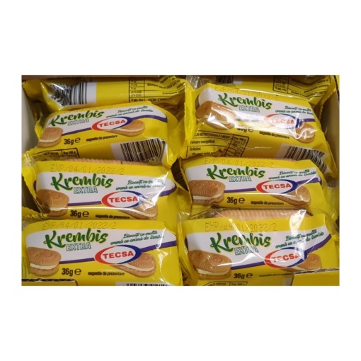 Biscuiti eugenie Tecsa Krembis 36 g, 48 buc