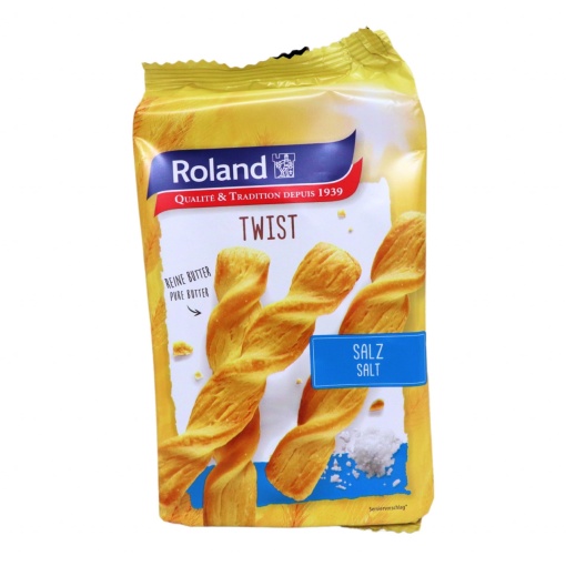 Biscuiti spirale foietaj cu unt si sare Roland Twist 100 g