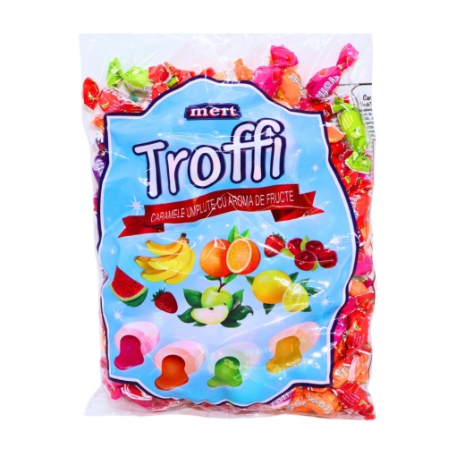 Bomboane caramele arome fructate Troffi 800 g