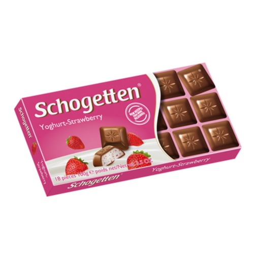 Ciocolata cu iaurt si capsuni Schogetten 100 g