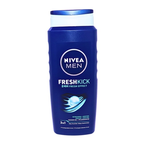 Gel de dus mentolat Nivea Fresh Kick 500 ml