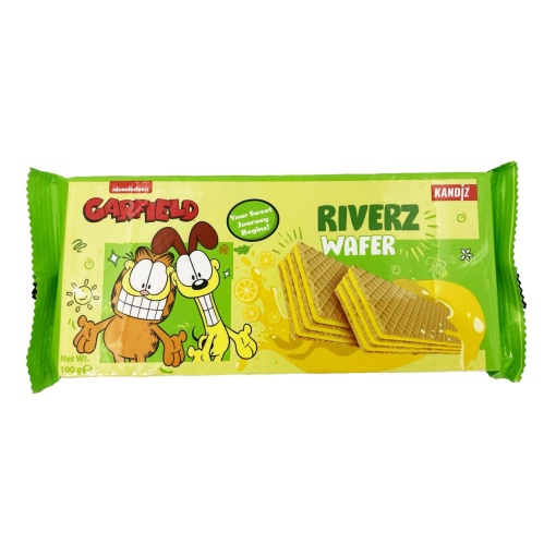 Napolitane cu crema de lamaie Garfield 100 g