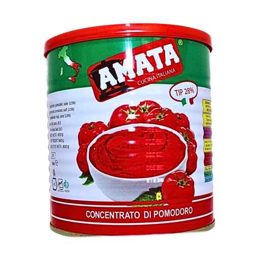 Pasta de tomate 28% Amata 800 g