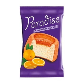 Prajitura jeleu de portocala Paradise 25 g, 24 buc