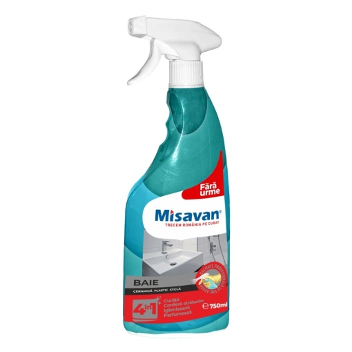 Solutie curatare baie Misavan 4in1, 750 ml