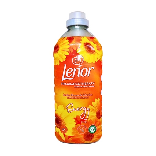 Balsam de rufe cu flori de tei si galbenele Lenor, 48 spalari, 1,2 L