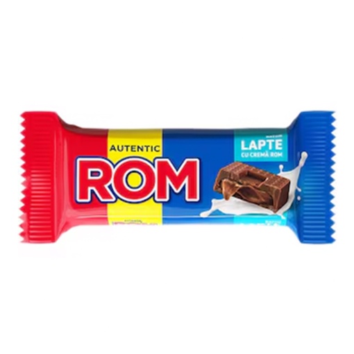 Baton de ciocolata cu lapte Rom 30 g, 36 buc
