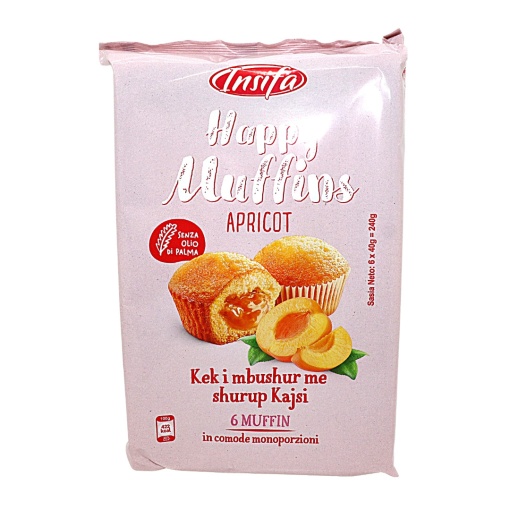 Briose cu caise Insifa 40 g, 6 buc