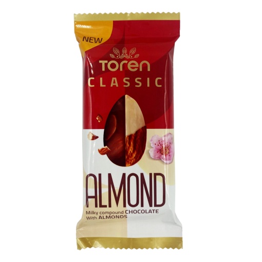 Ciocolata cu migdale Toren Clasic 50 g, 24 buc
