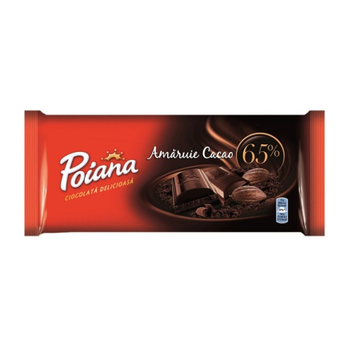 Ciocolata Poiana amaruie 65% cacao 80g