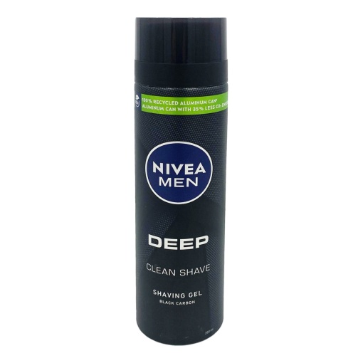 Gel de ras Nivea Men Deep Balck, 200 ml