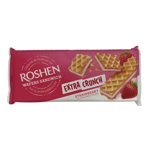 Napolitana Roshen cu capsuni Extra Crounch142 g