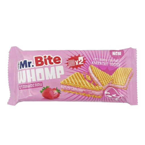 Napolitane cu crema de capsuni Mr Bite Whomp, 44 g, 24 buc