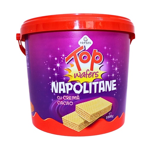 Napolitane de cacao la galeata Top Gel 900 g