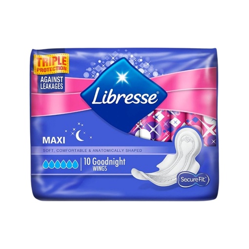 Absorbante Libresse Maxi night, 10 buc