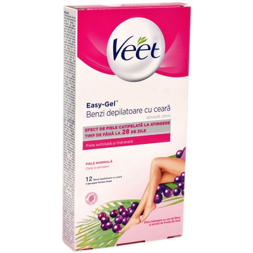 Benzi depilatoare pentru corp Veet, 12 buc