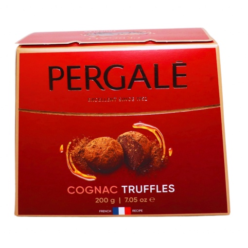 Bomboane truffle de ciocolata si coniac Pergale 200 g