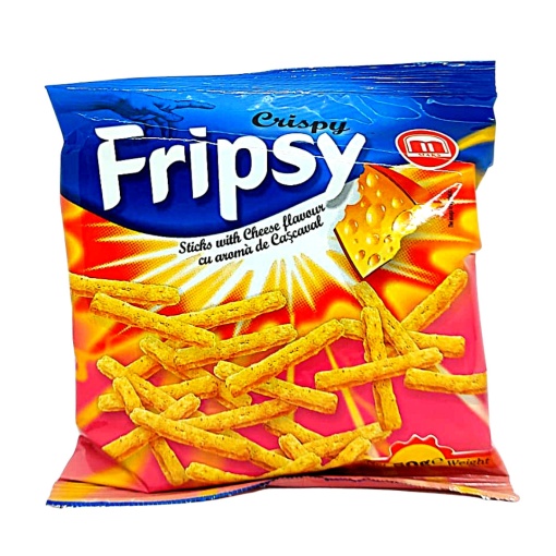 Chipsuri cu cascaval Fripsy 50 g, 25 buc
